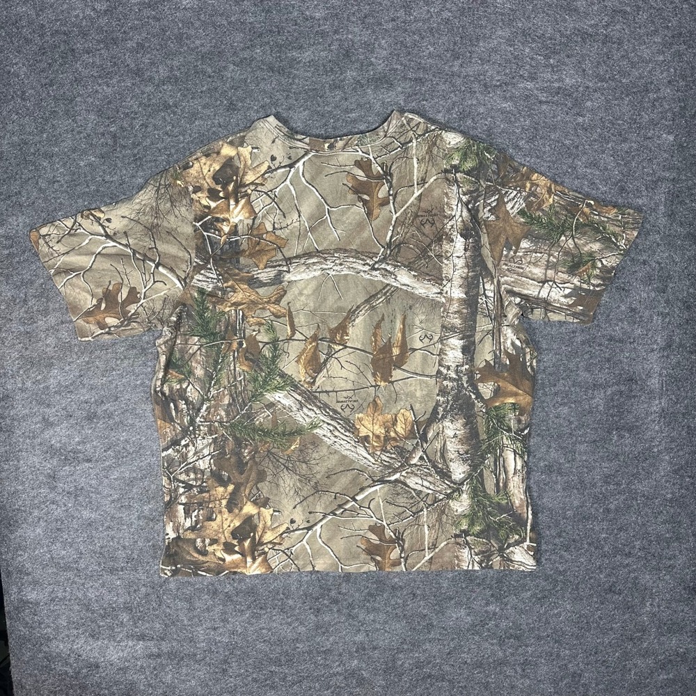 Outfitters Ridge Mens 3XL‎ Camo Realtree Fusion T-Shirt Short Sleeve Pocket Tee